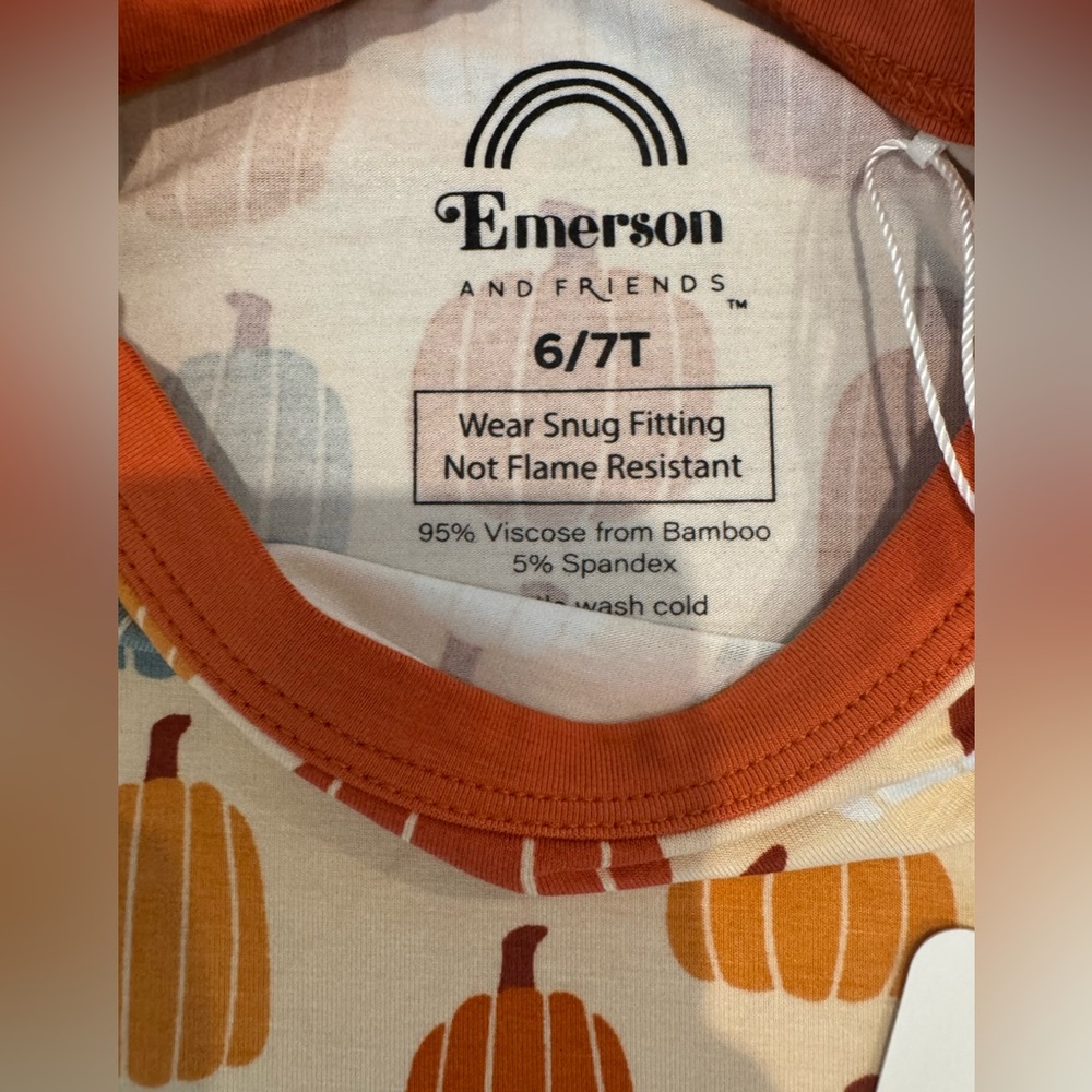 Emerson and Friends “Pumpkin Patch” Kids Pajamas - Picture 4 of 5